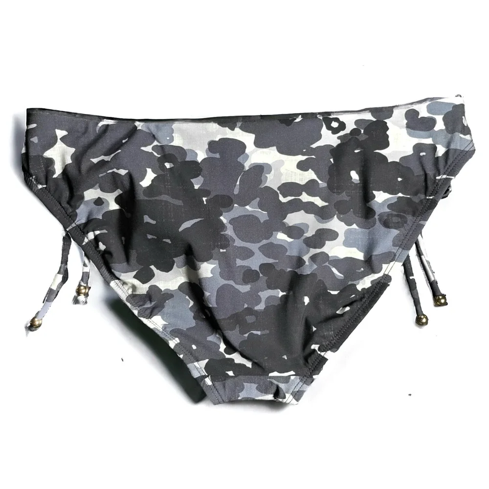 NWT ROBIN PICCONE Eden Camo Side Tie Bikini Bottom Women's Size XS, M - Picture 3 of 6